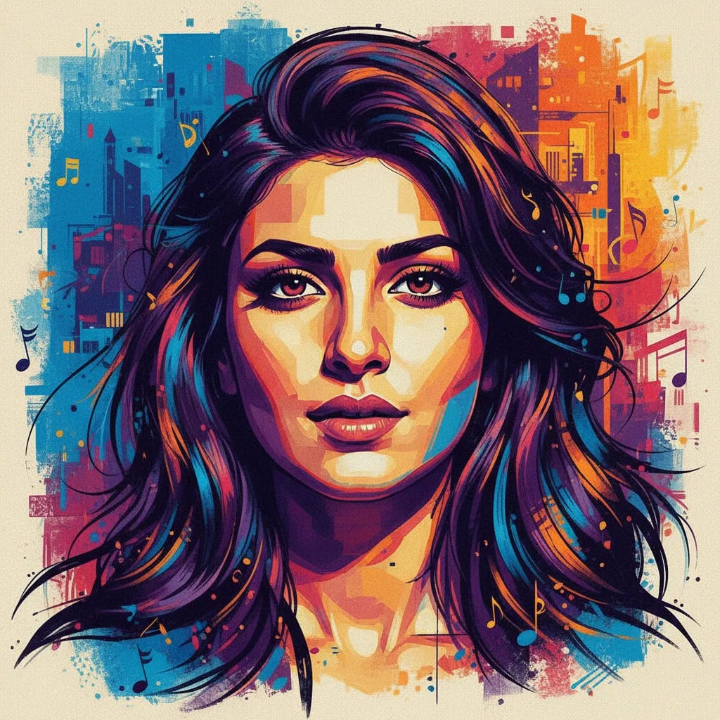 Artistic portrait of Parineeti Chopra