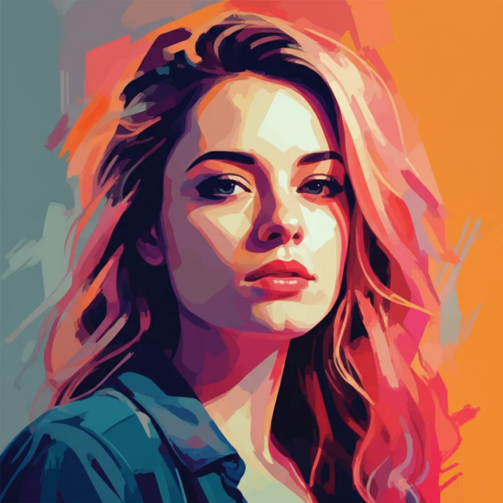 Artistic portrait of Kelly Piper