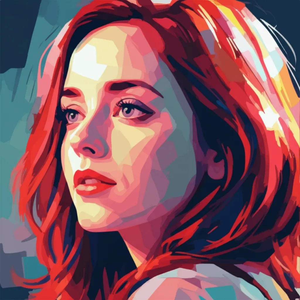 Artistic portrait of Alison Sudol