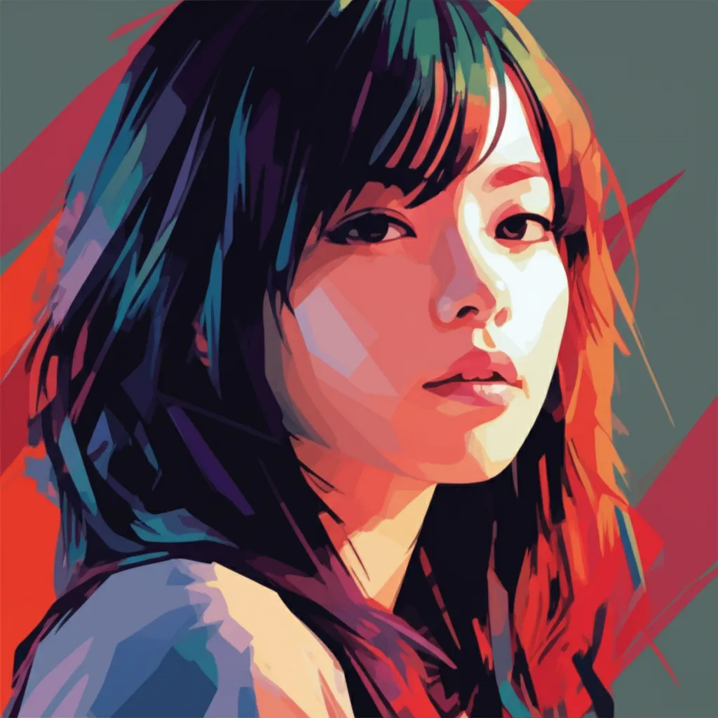 Artistic portrait of Aki Maeda