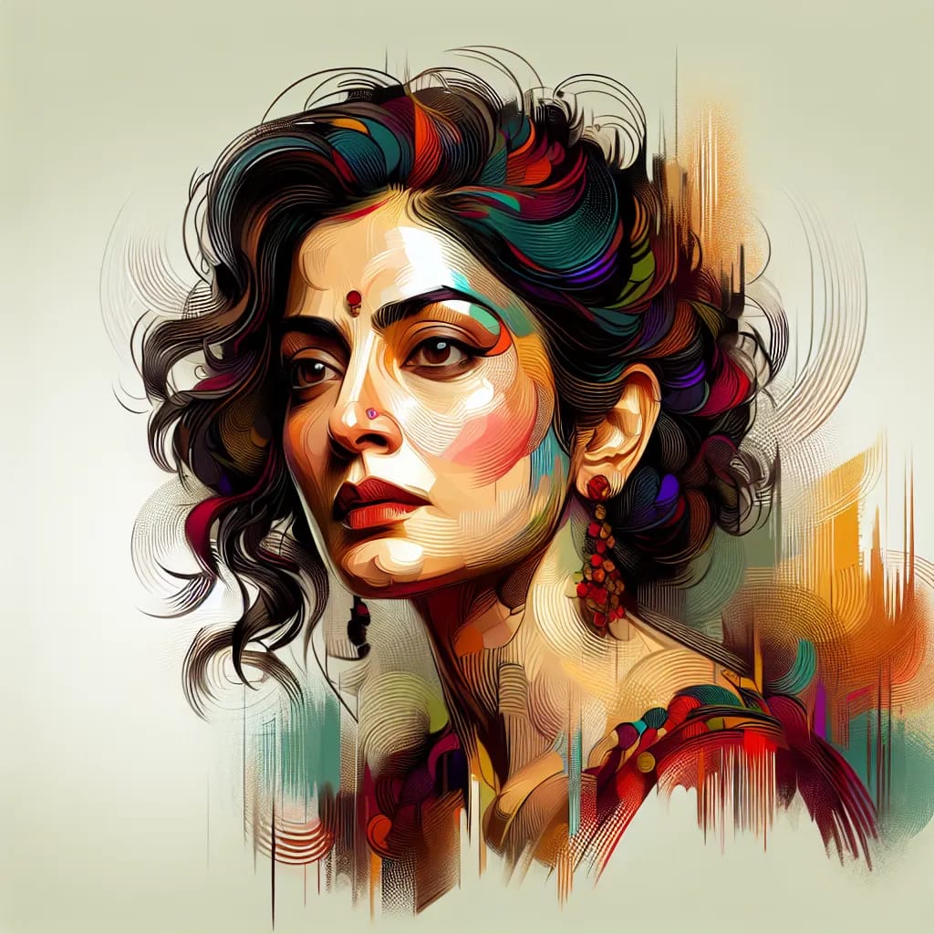 Artistic portrait of Anushka Sharma