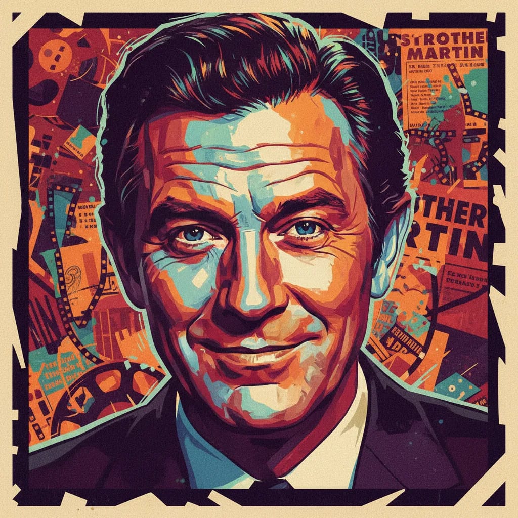 Artistic portrait of Strother Martin