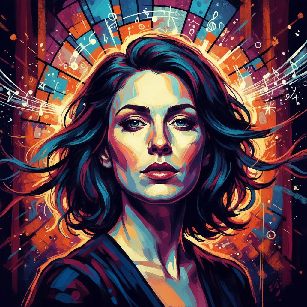 Artistic portrait of Georgina Bevan