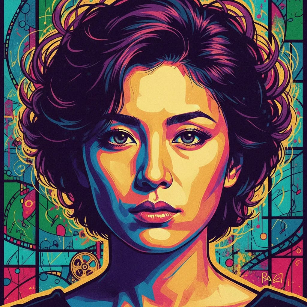 Artistic portrait of Kumiko Goto