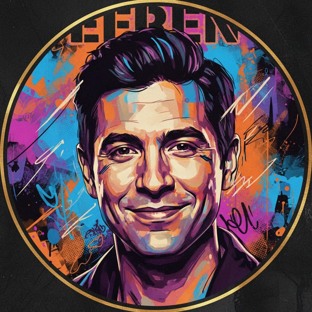 Artistic portrait of Efren Ramirez