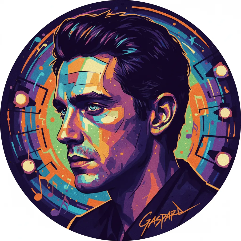 Artistic portrait of Gaspard Ulliel