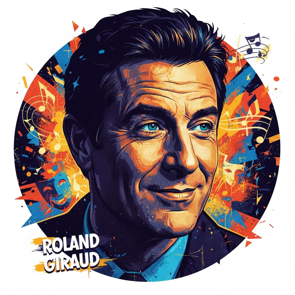 Artistic portrait of Roland Giraud