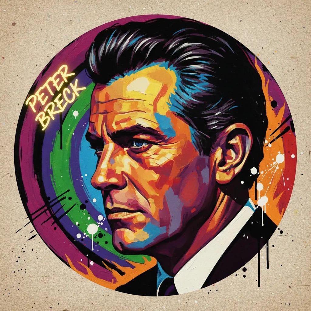 Artistic portrait of Peter Breck