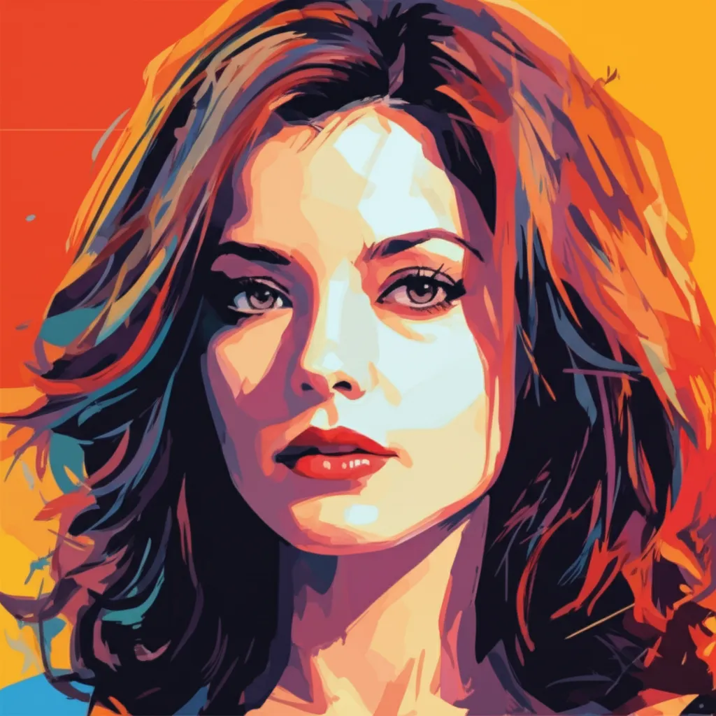 Artistic portrait of Eliza Dushku