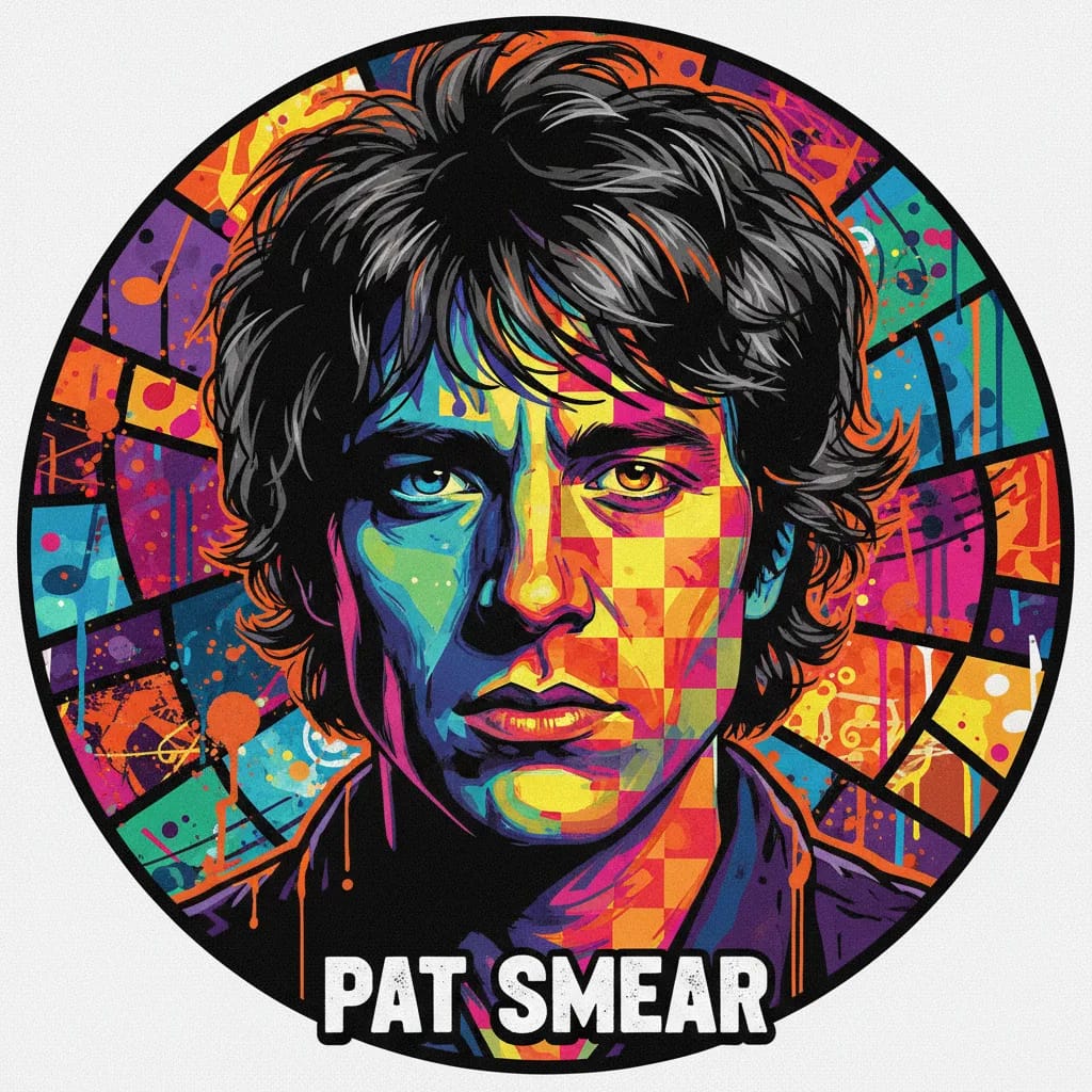Artistic portrait of Pat Smear