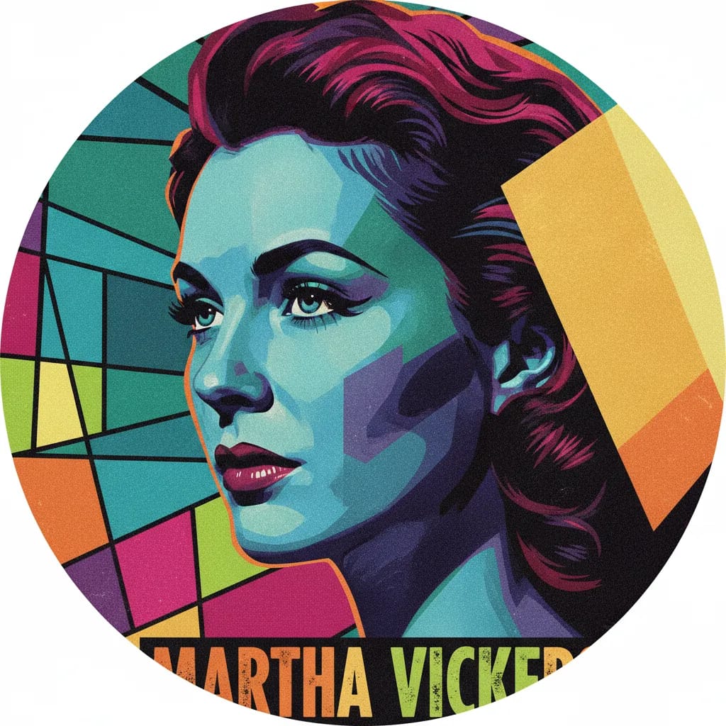 Artistic portrait of Martha Vickers