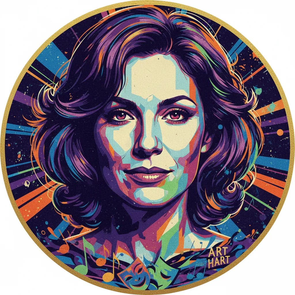 Artistic portrait of Roxanne Hart