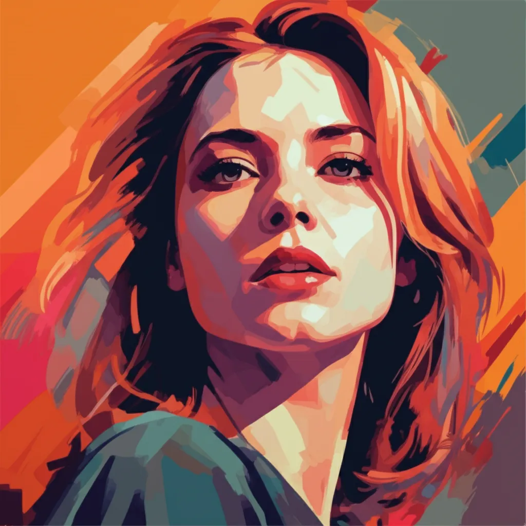 Artistic portrait of Ellie Cornell