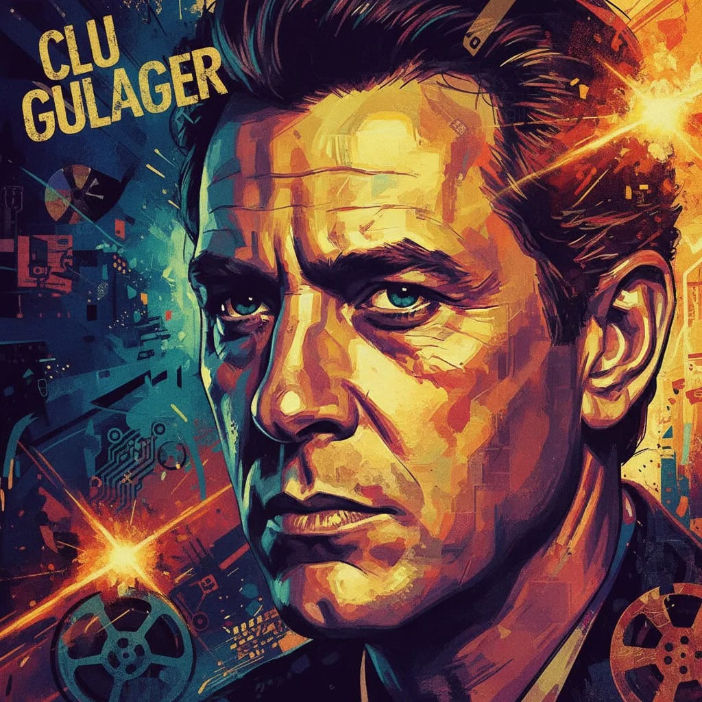 Artistic portrait of Clu Gulager