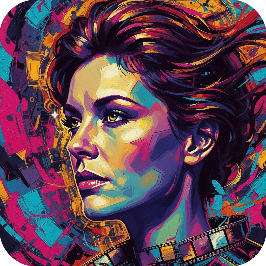 Artistic portrait of Maud Adams