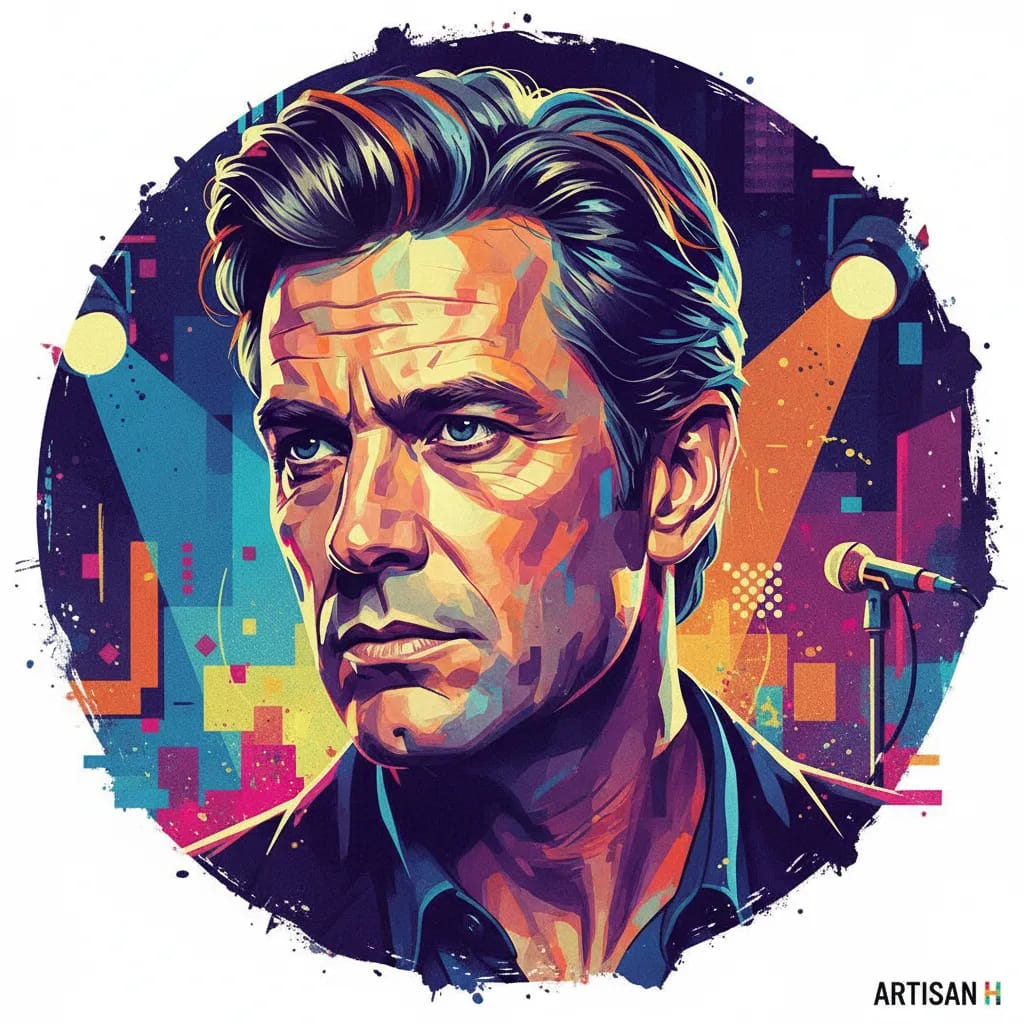 Artistic portrait of Thom Hoffman