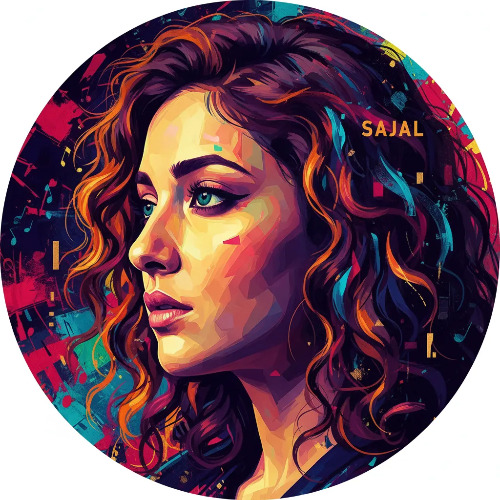 Artistic portrait of Sajal Ali