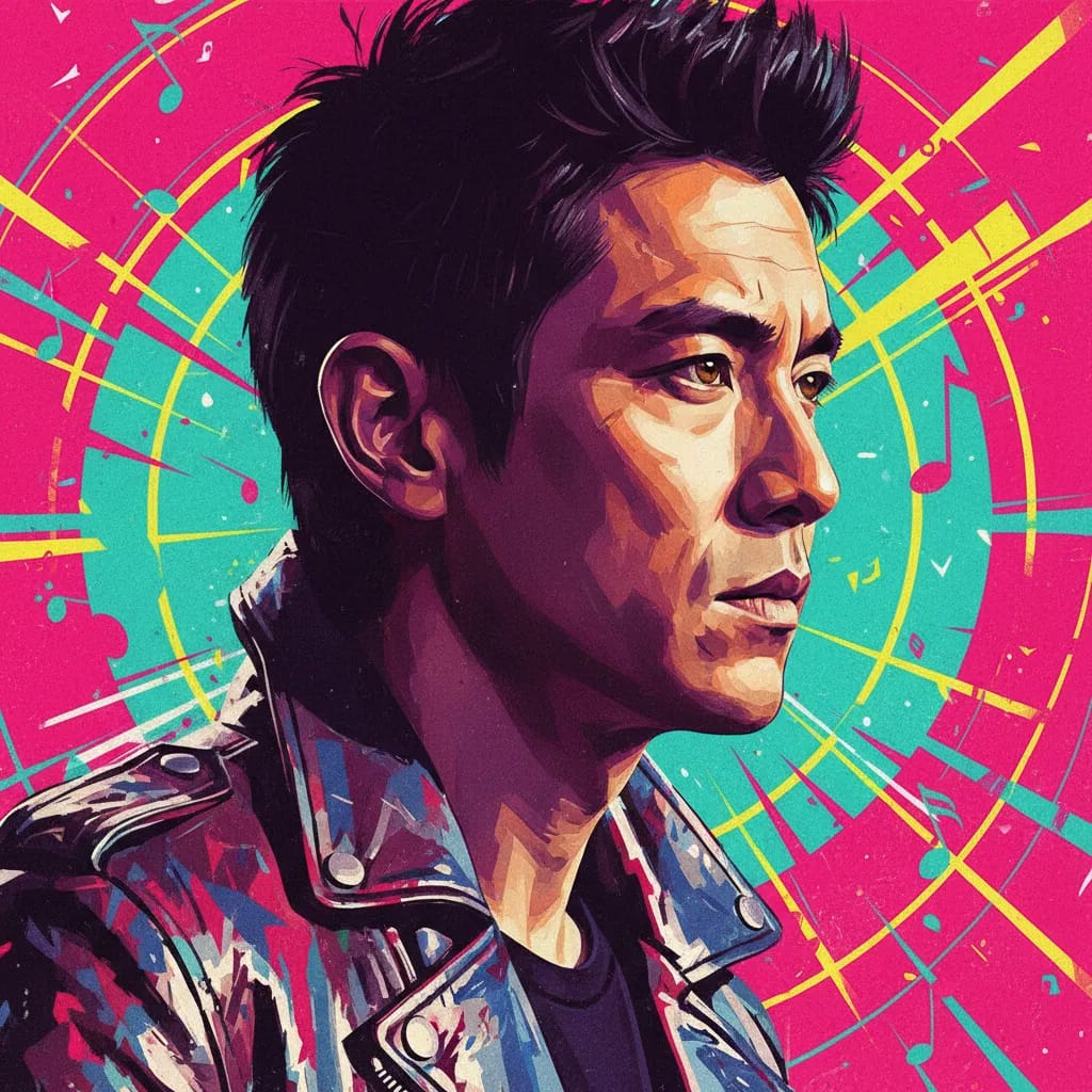 Artistic portrait of Nicholas Tse