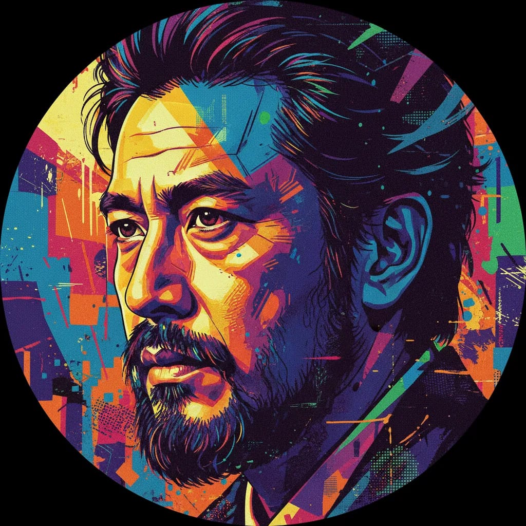Artistic portrait of Takeshi Aono