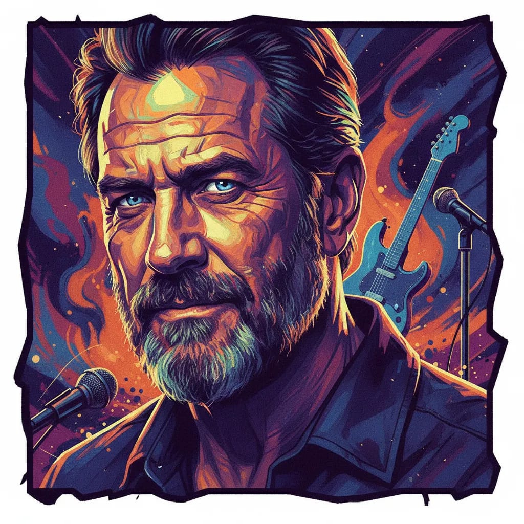 Artistic portrait of Leon Rippy