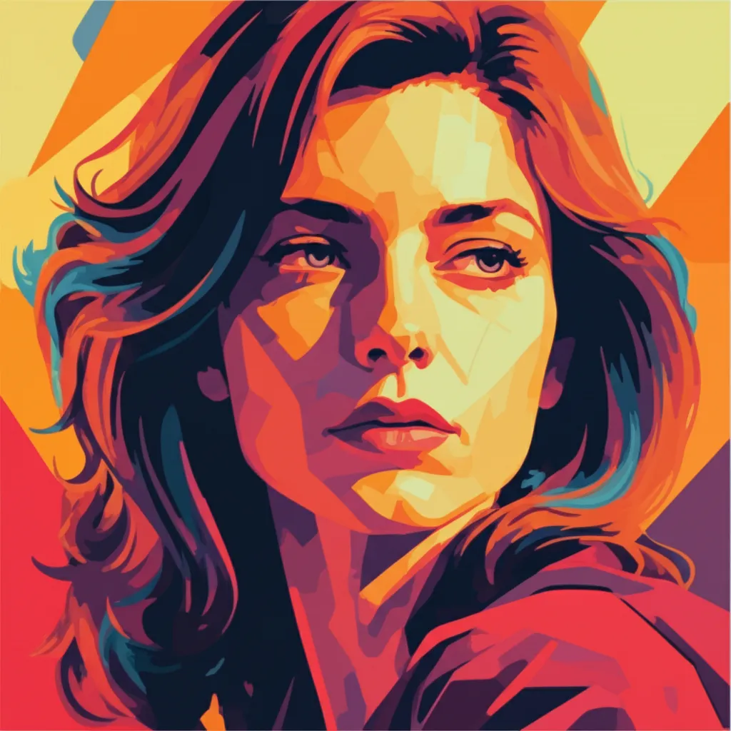 Artistic portrait of Cristina Marsillach
