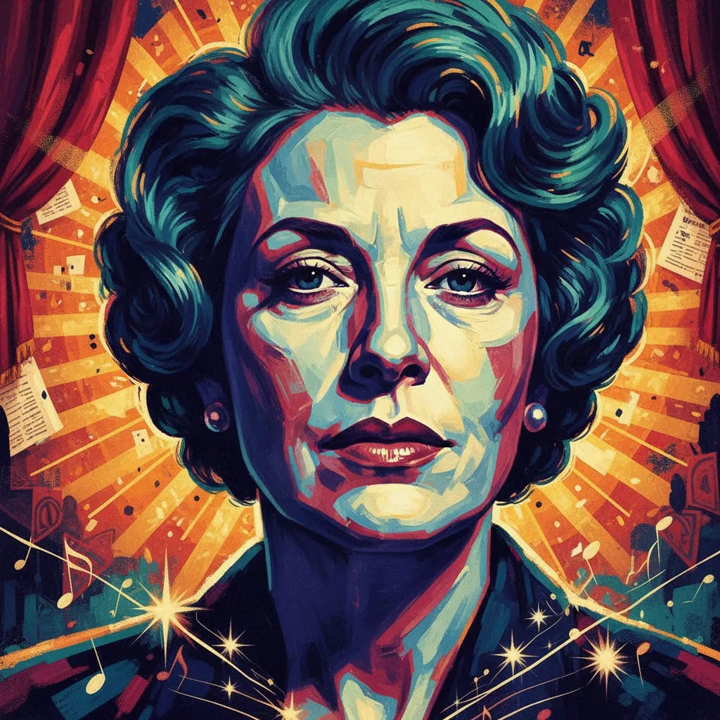 Artistic portrait of Eileen Heckart