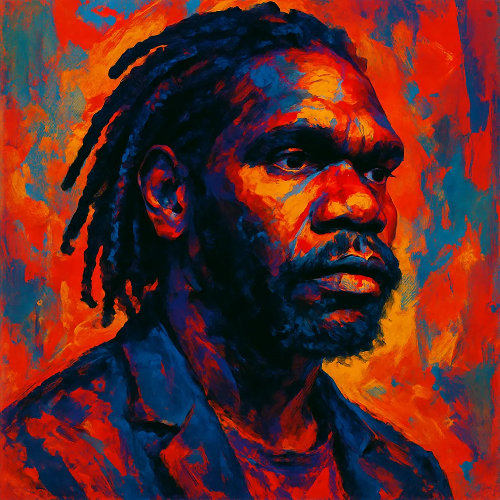 Artistic portrait of Baykali Ganambarr