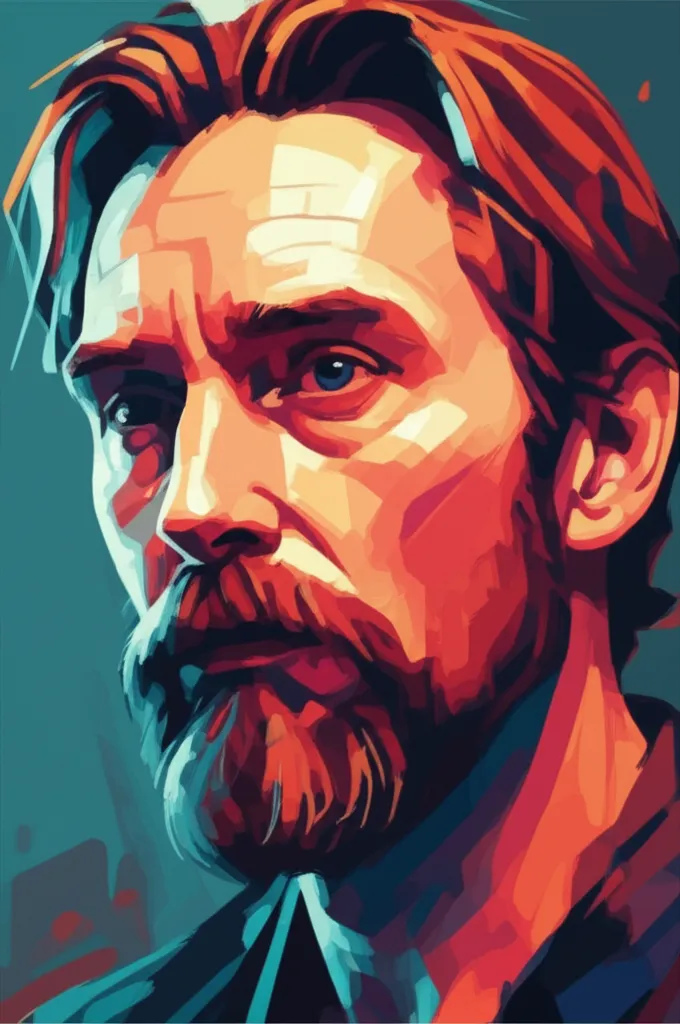 Artistic portrait of Christopher Heyerdahl
