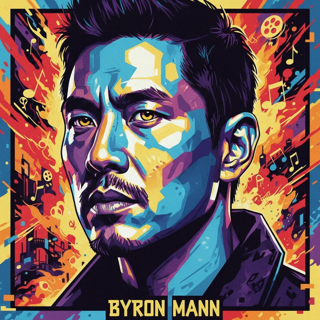 Artistic portrait of Byron Mann