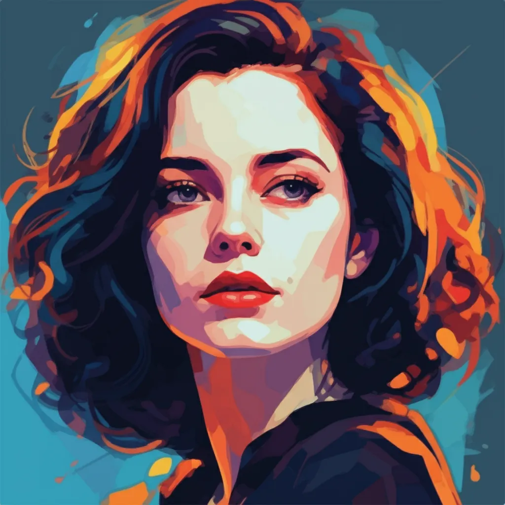 Artistic portrait of Eva Green