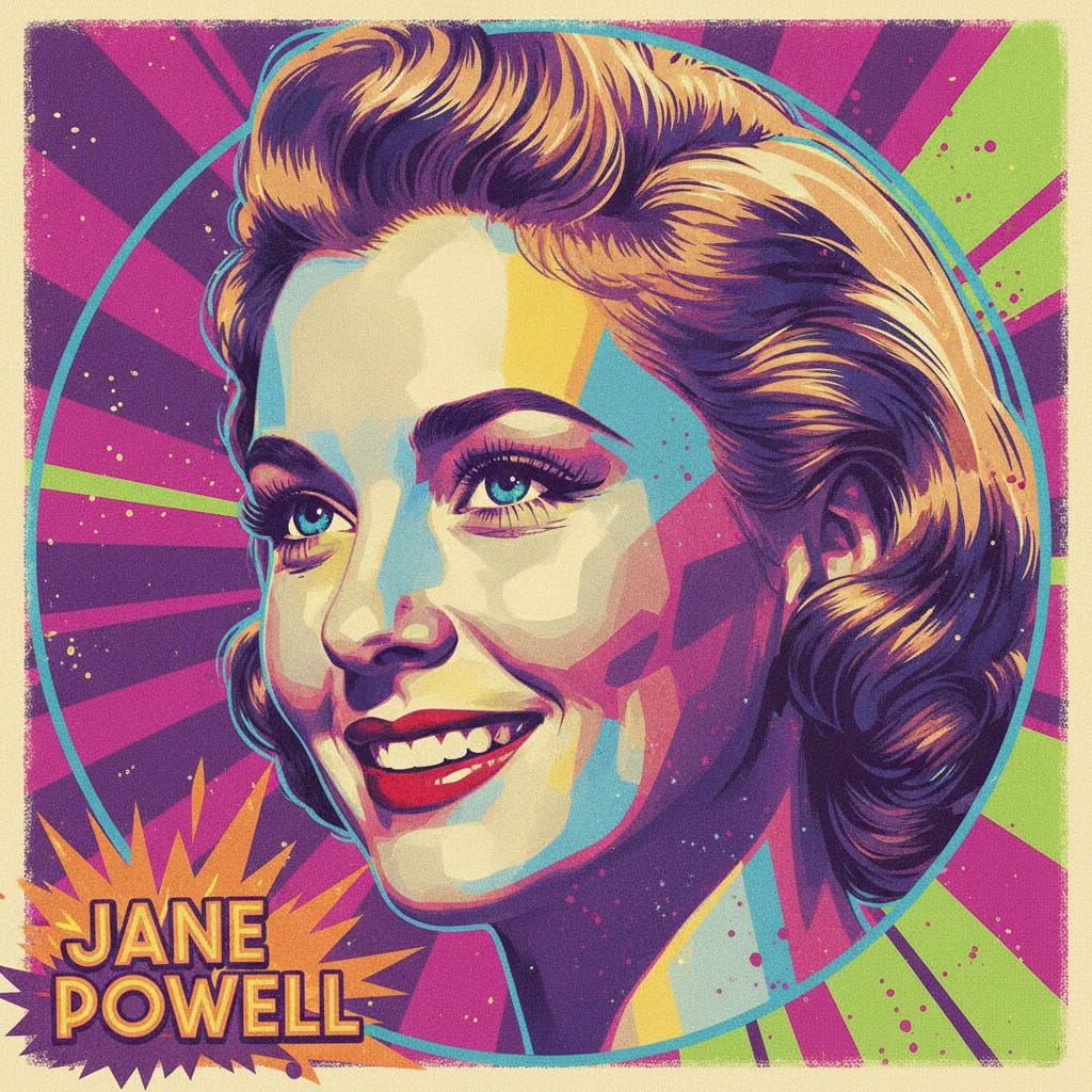 Artistic portrait of Jane Powell