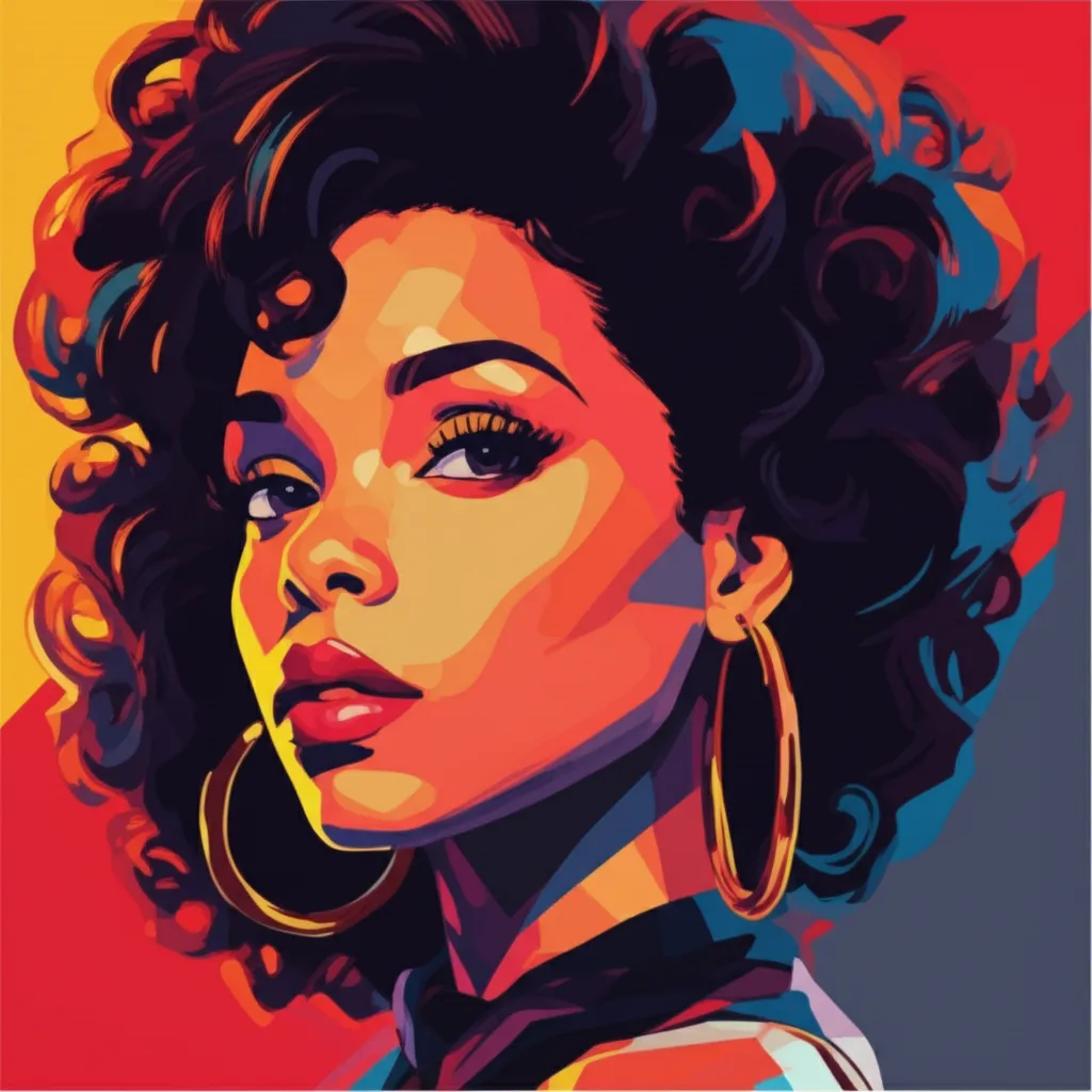 Artistic portrait of Janelle Monáe