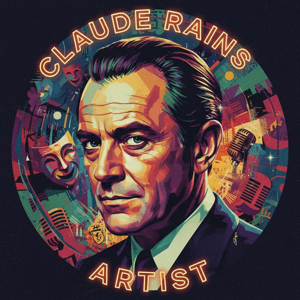 Artistic portrait of Claude Rains