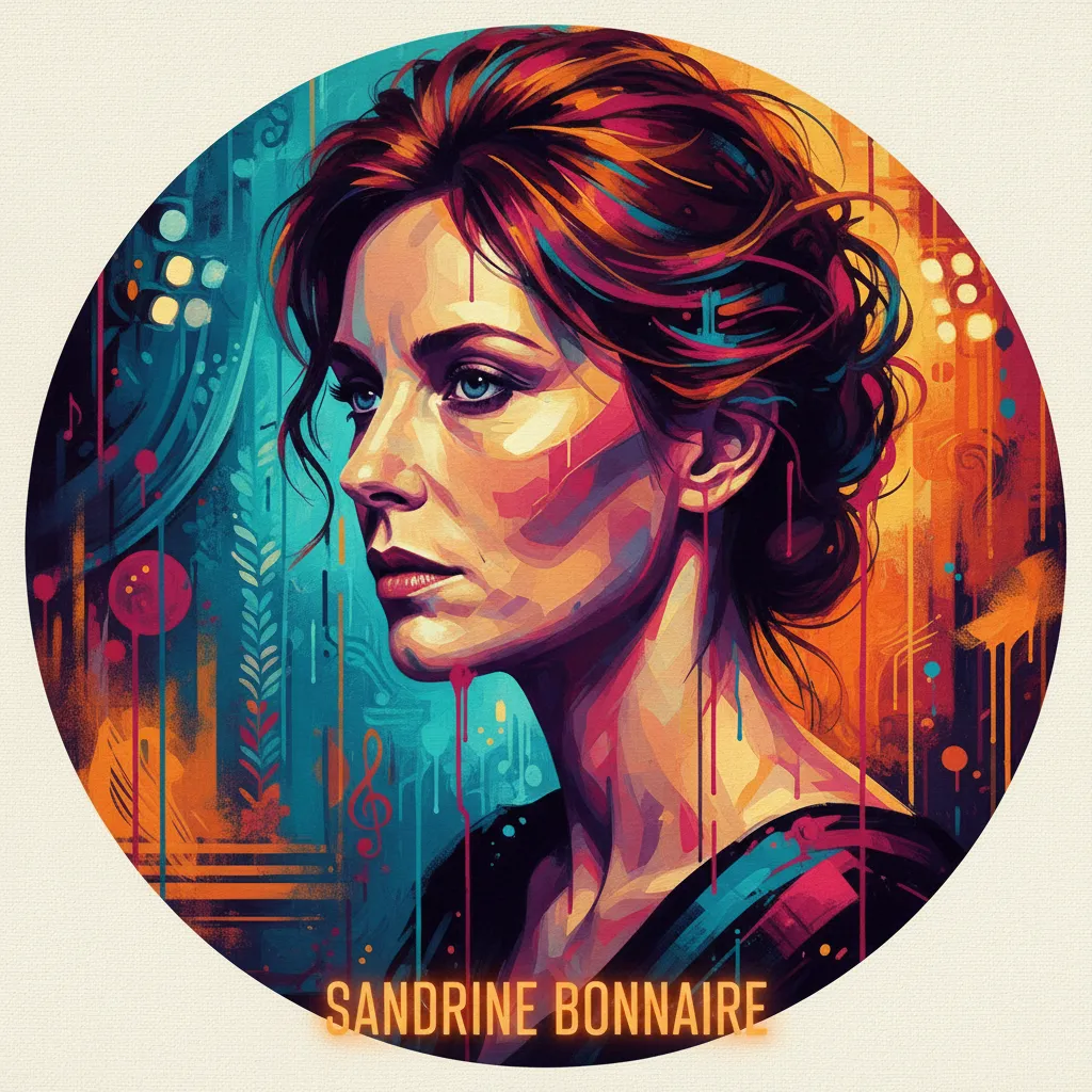 Artistic portrait of Sandrine Bonnaire
