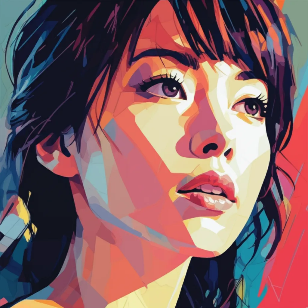 Artistic portrait of Ryôko Hirosue