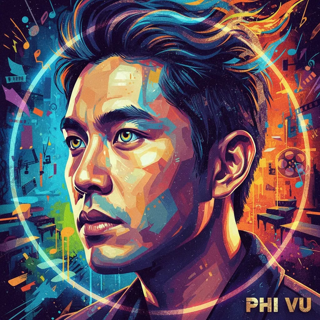 Artistic portrait of Phi Vu