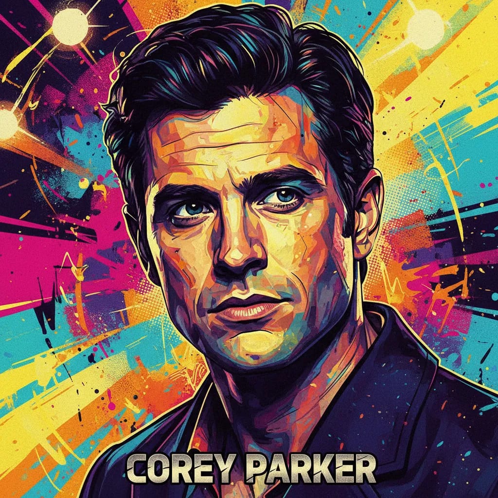 Artistic portrait of Corey Parker