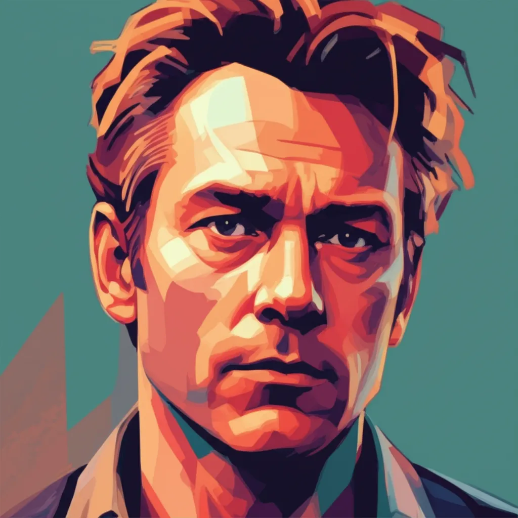 Artistic portrait of Jens Hultén