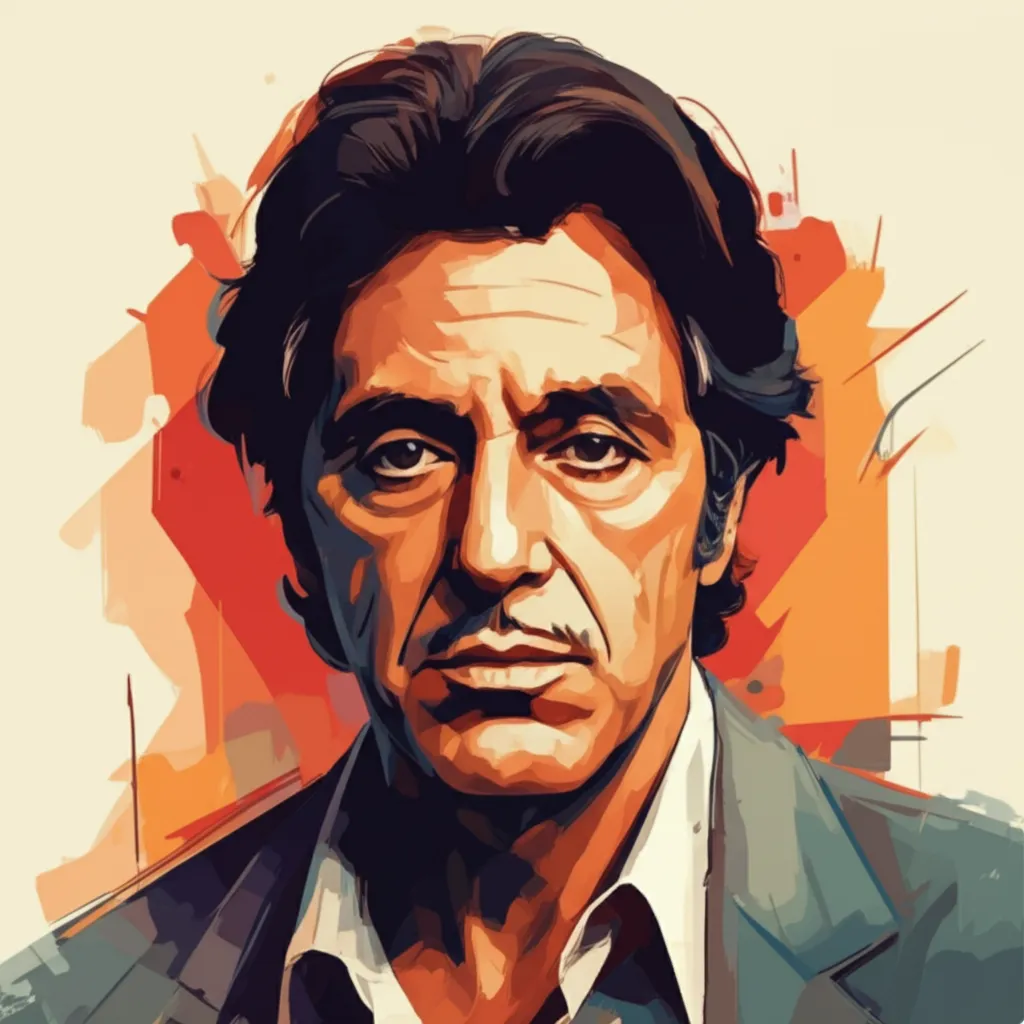 Artistic portrait of Al Pacino