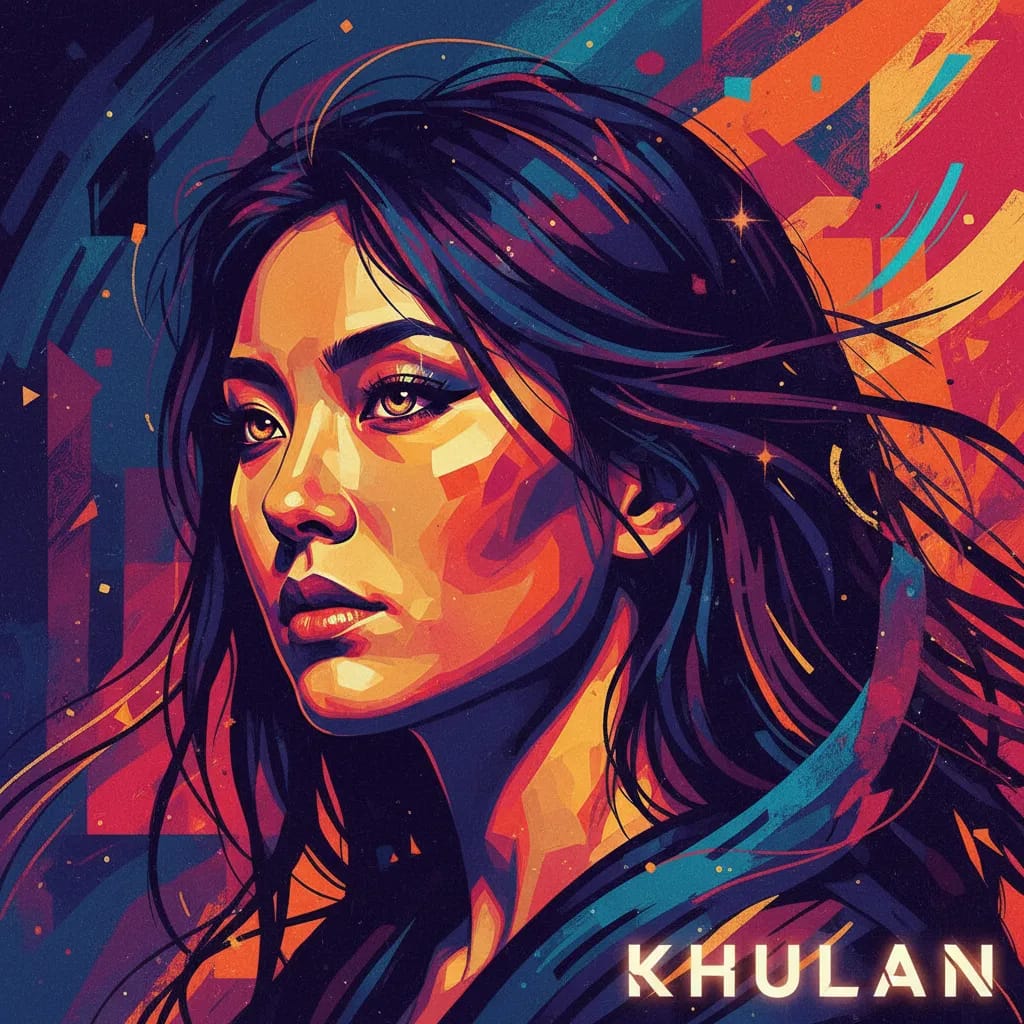Artistic portrait of Khulan Chuluun