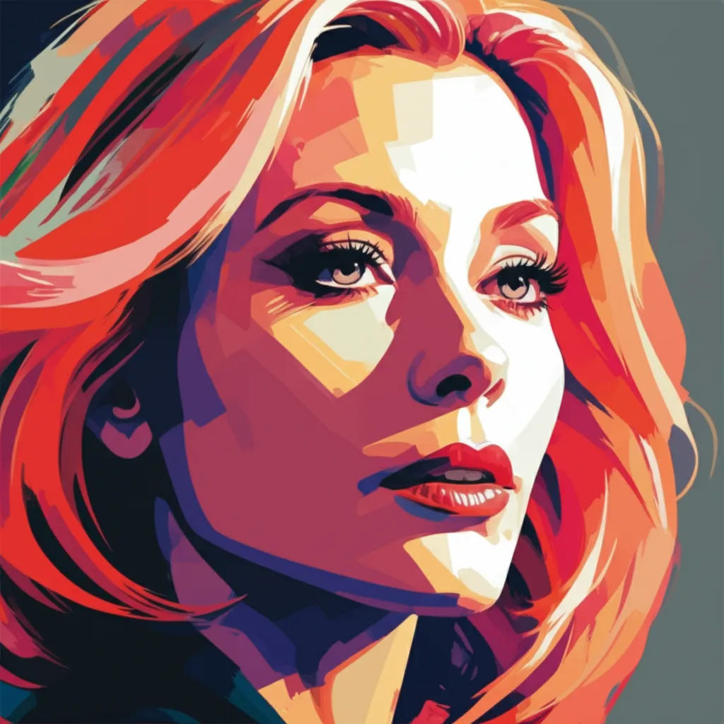 Artistic portrait of Melanie Griffith