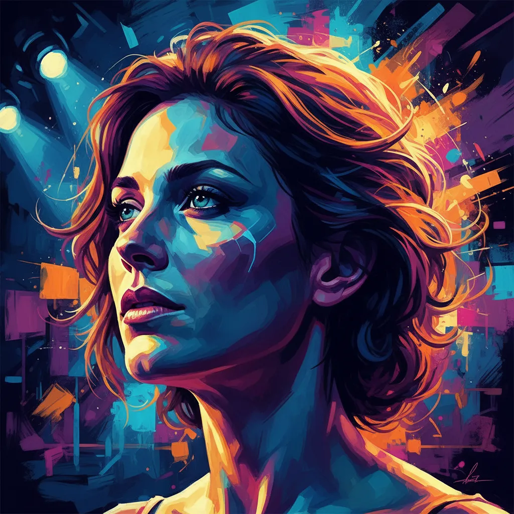 Artistic portrait of Julie Oliver-Touchstone
