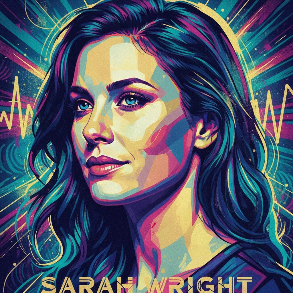 Artistic portrait of Sarah Wright