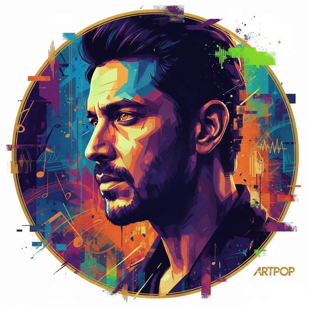 Artistic portrait of Luke Kenny