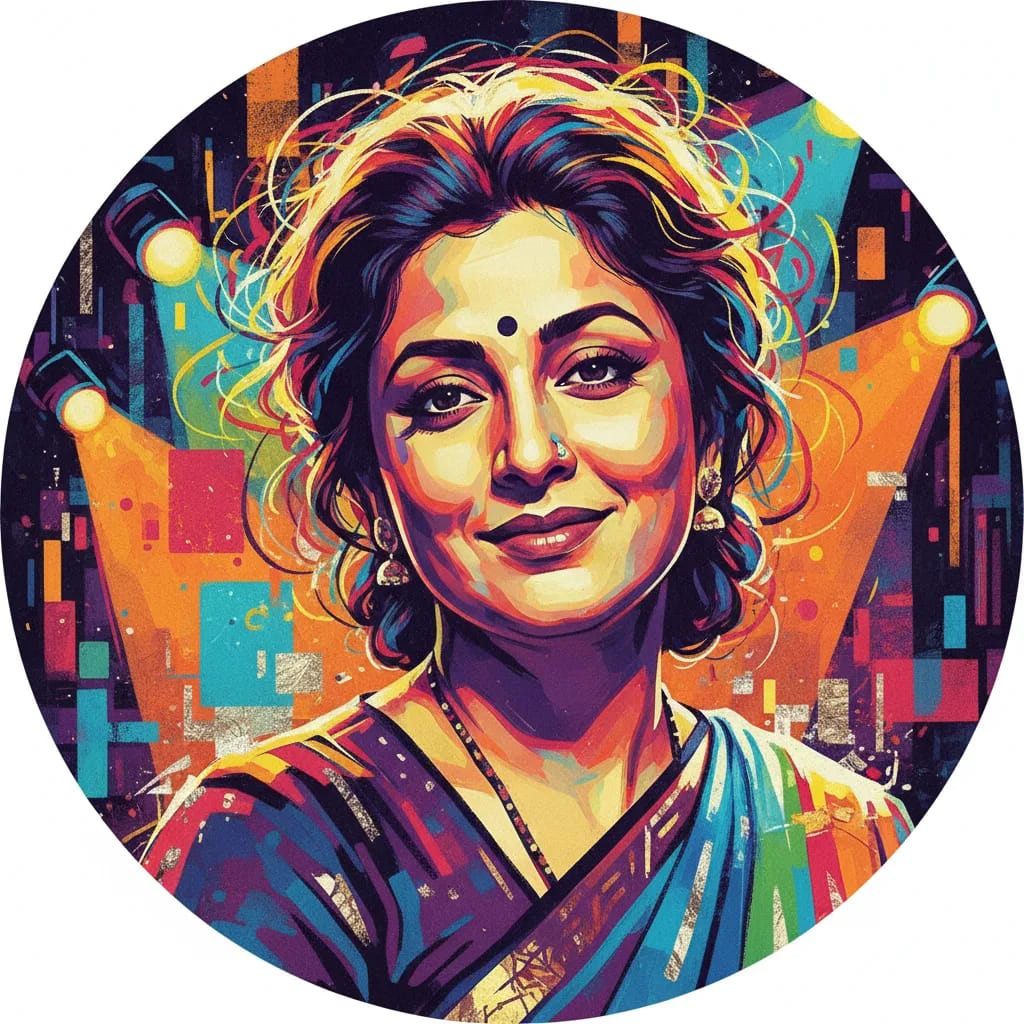 Artistic portrait of Shobha Khote