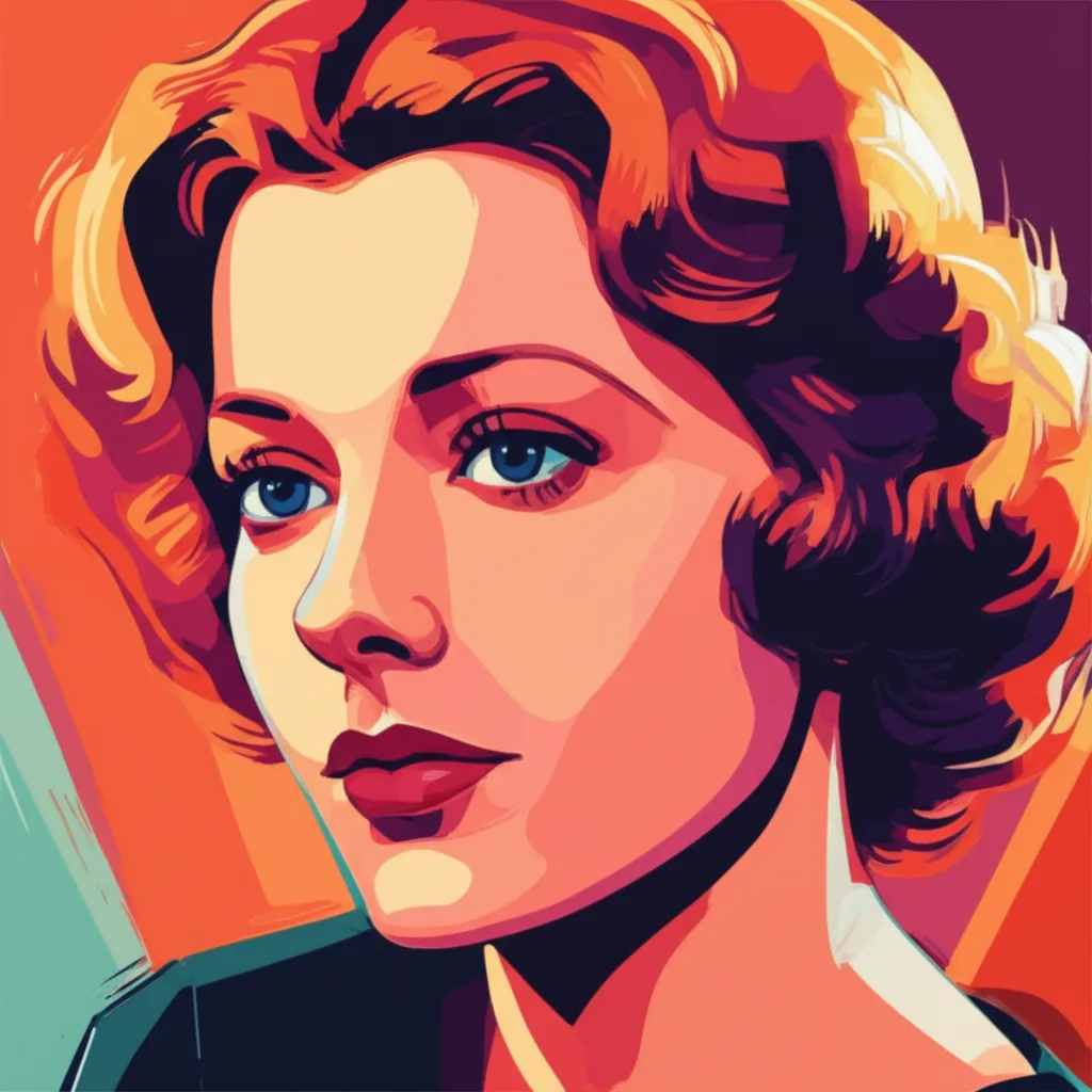 Artistic portrait of Teresa Wright