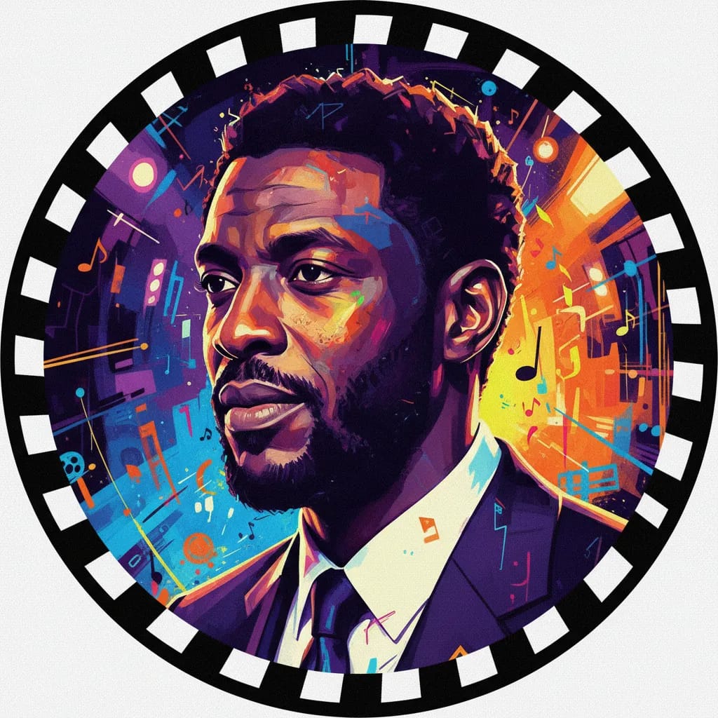 Artistic portrait of Omar Sy