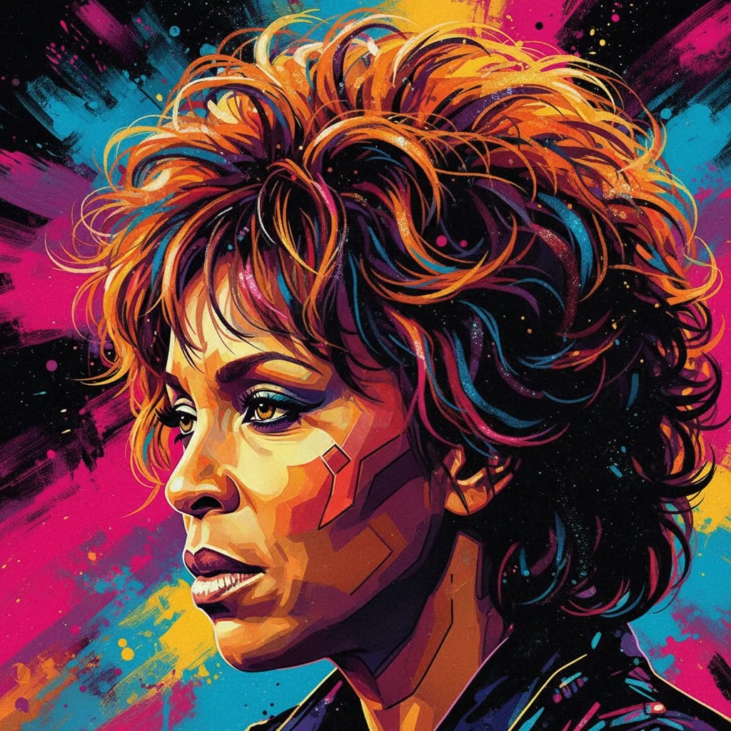Artistic portrait of Tina Turner
