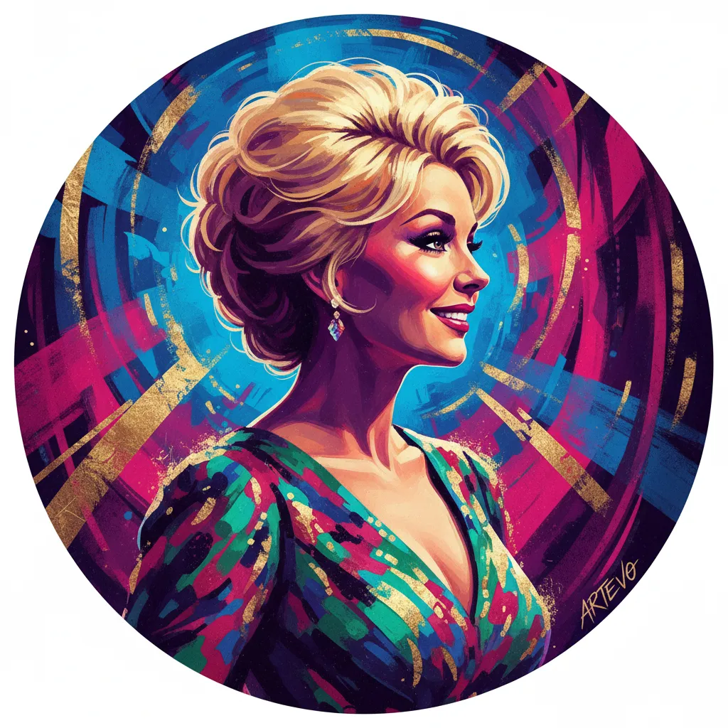Artistic portrait of Eva Gabor