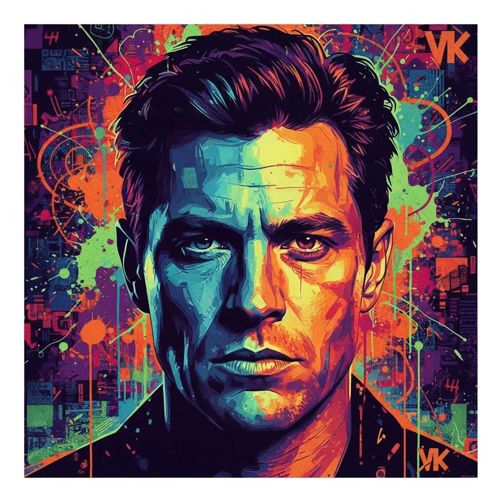 Artistic portrait of Vincent Klyn